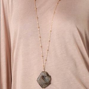 Free People MIMA echo agate necklace
